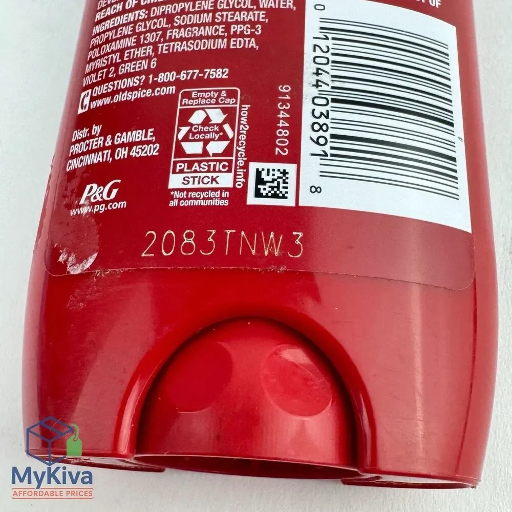 Old Spice Mens Deodorant High Endurance Pure Sport Aluminum Free 48 Hour 3 oz